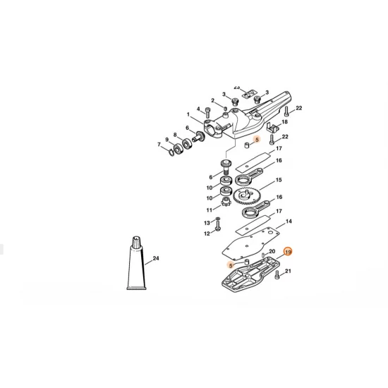 STIHL  Pokrywa przekładni 4230 640 5803